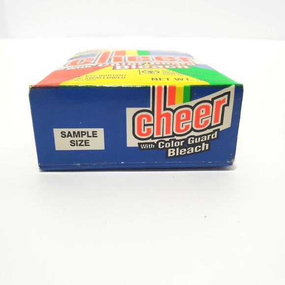 Cheer With Color Guard Bleach Laundry Detergent SAMPLE SIZE 1990s Old Stock Full - Picture 7 of 8